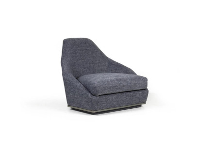 Modern Design Armchair Gray Upholstered Chair Luxury Living room Seat Textile new